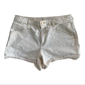 Universal Thread Cream Vintage Midi Denim Shorts Size 14